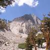 Split Mountain from the approach trail, a stunning face of the peak even in this low res old pic.