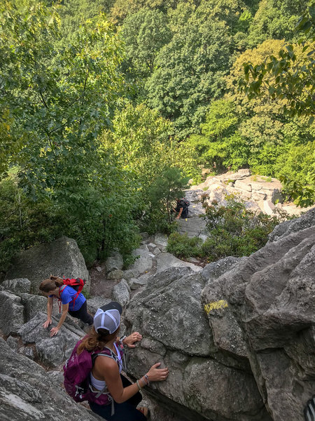 Climbing the scramble