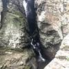 Waterfall at the end of the hike for Ravens Cliff