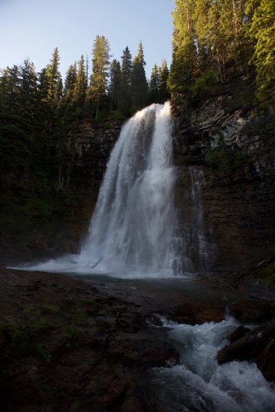 Virginia Falls from the viewpoint.  A lot of mist kicks up, so be prepared to get wet!