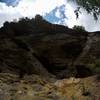 Looking up towards Alum Cave Bluffs.