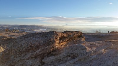 Summit at Rock Park looking at Pikes Peak