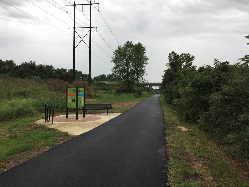 A rest-stop on the Jack A. Markell Trail