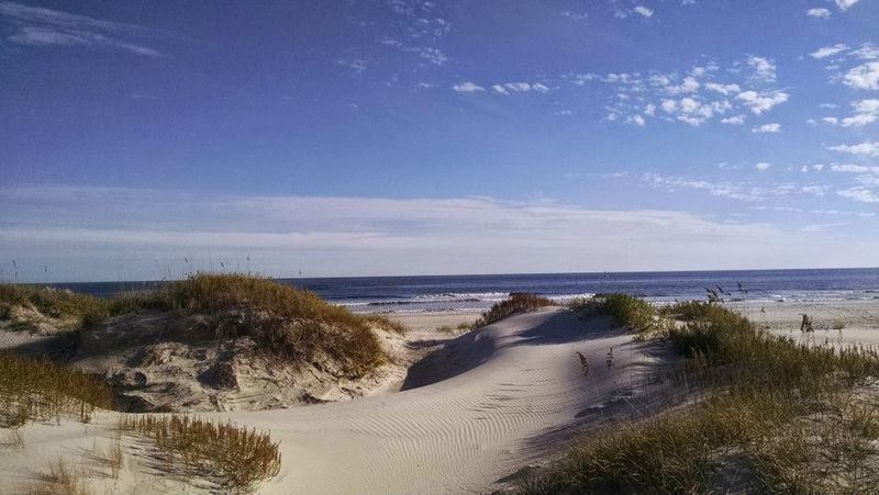 Hammocks Beach State Park, dunes at campsite