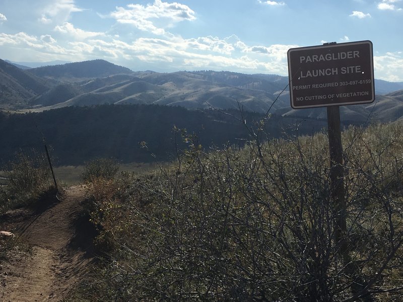 Hard to beat a trail with a paraglider launch point.