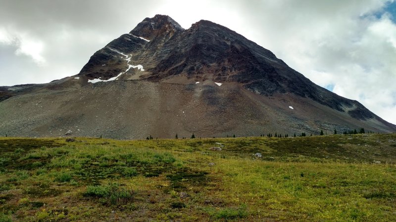 Barren rocky peak that looms over the southwest side of Moose Pass.