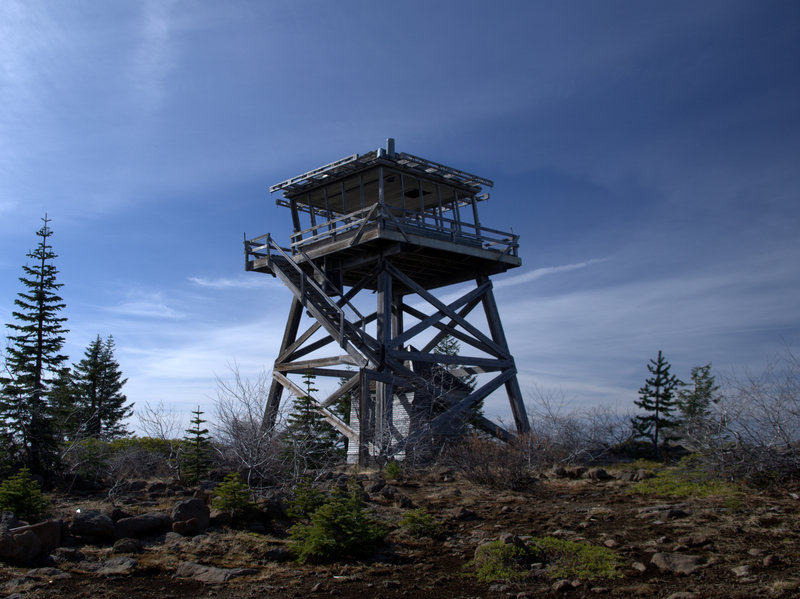 The old lookout atop Abbott Butte