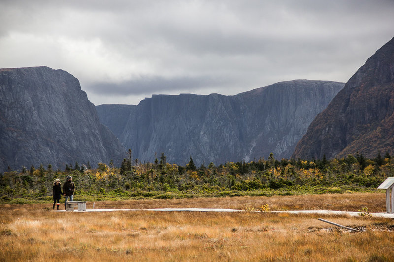 Looking east up the Western Brook Pond fjord