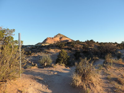First sight of the summit.