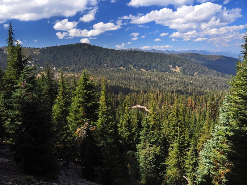 Mavis Lake from high on the Fox Creek Ridge Trail