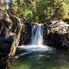 Lower part of the falls at about 1.75 miles in.