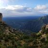 Panorama of McKittrick Canyon, viewed from west of Wilderness Ridge Backcountry Camp. My new favorite spot at GUMO.