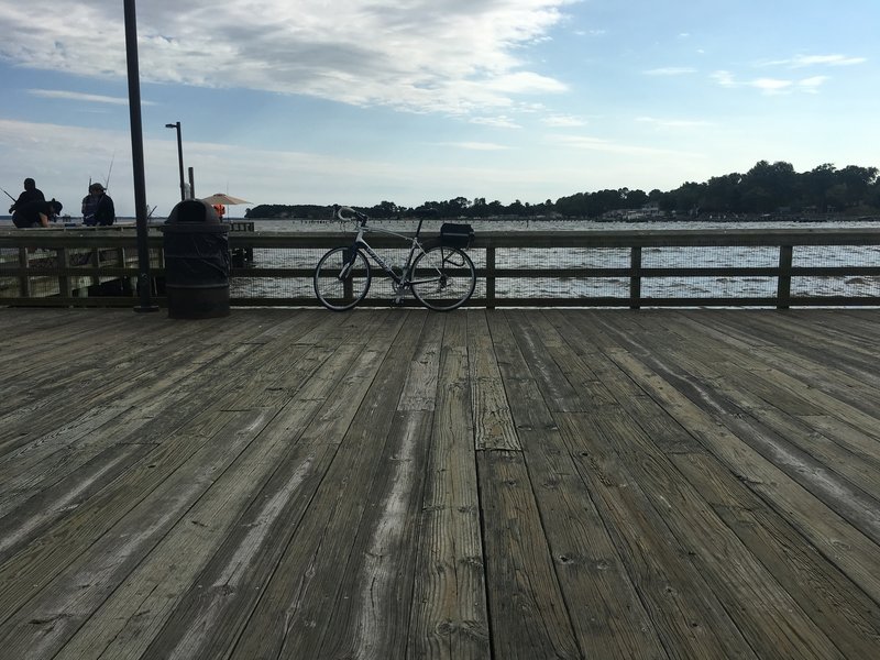 Romancoke Pier at the south end of the trail.