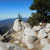 Summit of East Twin Peaks looking southwest towards Mt. Wilson.