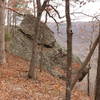 Whitaker Point Trail has interesting rock formations.  Here's just one of them.