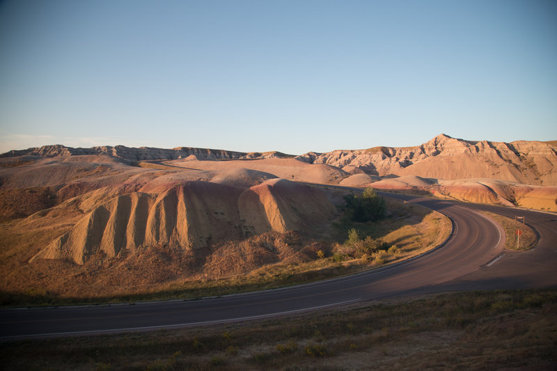 Yellow Mounds at Sunset