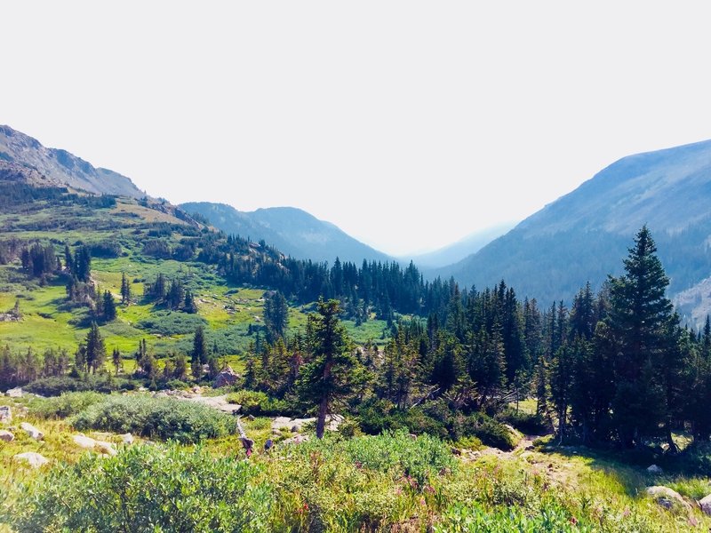 King Lake Trail view to the east 08/07/18