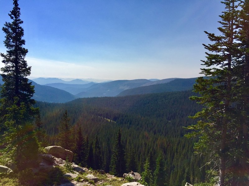 Stunning views as far as the eye can see on Devil's Thumb Trail 08/08/18