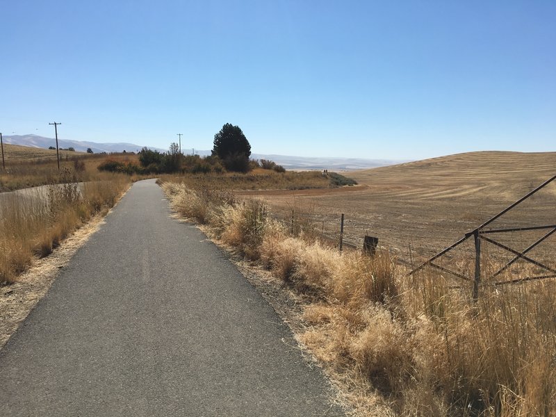 Lower end of the path with views to the south