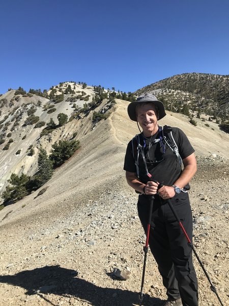 09/05/11 Mt. Baldy Trail via Bear Canyon.  On the ridge you are completely exposed. Nice views in all directions