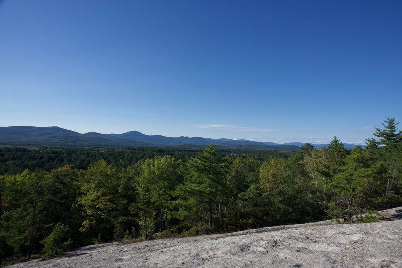 Looking out toward the White Mountains.  The views from the top are amazing.