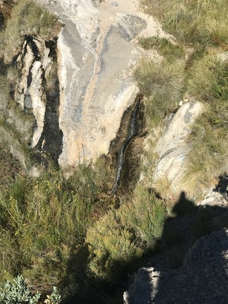 Waterfall near the top