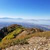 From the top of Baldy looking south toward Orem/Provo.  Wild fire smoke in the sound end of the valley.