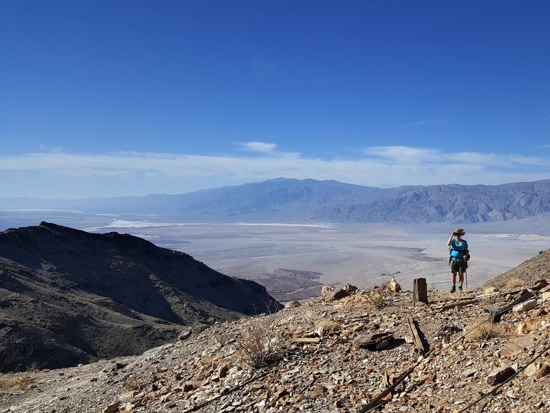 The view of Death Valley from the old mine high in the Funeral Range.