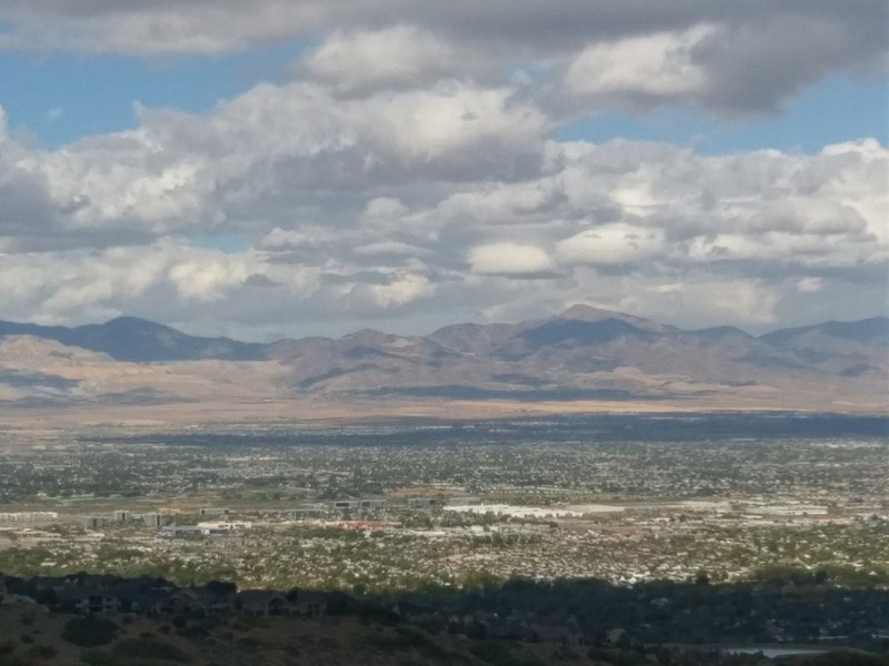 Improving views from higher on the Hoof N Boot Trail - over Draper and the SLC Valley