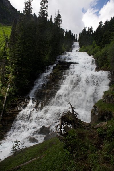 Florence Falls roars in the spring as the snow melts on the mountains and in the valleys above.