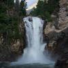 Running Eagle Falls in the early morning light. There are lots of views of the falls along the river bank.