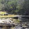 Crossing Denio Creek before getting back to the Paluxy bank