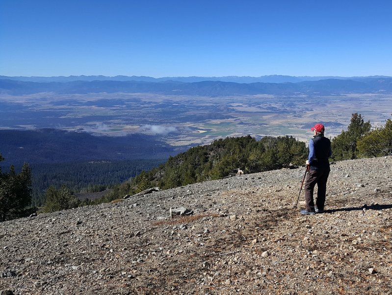 The Shasta Valley and the Trinity Alps from Goosenest