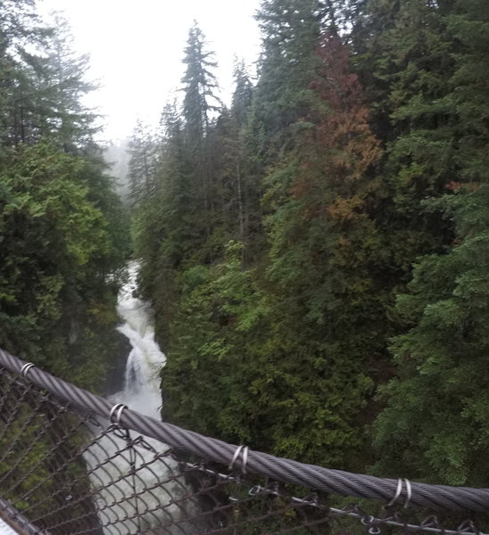 The falls at the bridge.