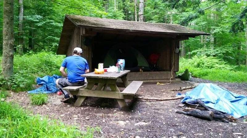 Lean-To along the trail