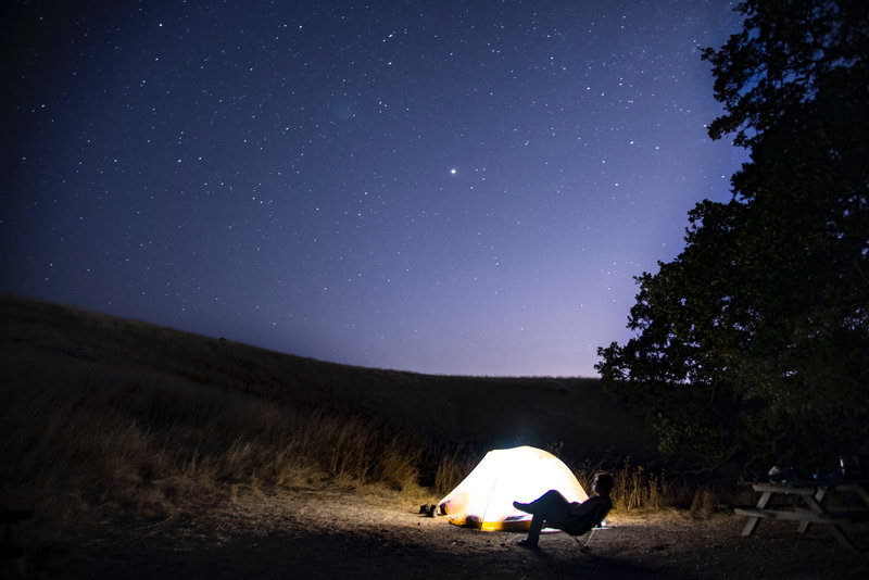 Relaxing on a clear night sky at Eagle’s Aerie site