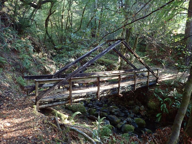 The classic bridge across Morris Rodgers Creek