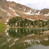 Columbine Lake with Mt Neva in background