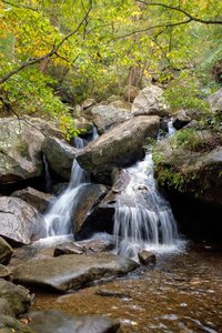 Several small falls along the hike to High Shoals Falls