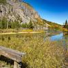 Crossing the bridge in the Twin Lakes Campground en route to the Dragon's Back trailhead.