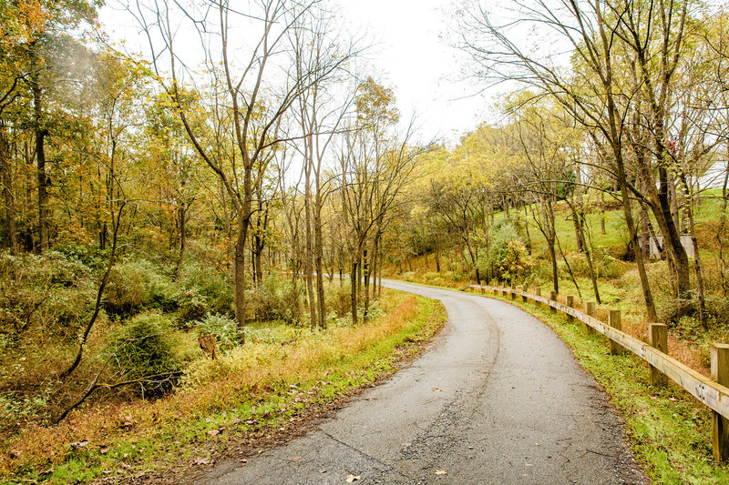 Paved trail section