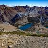 From left to right, Mount Morrison, Mount Aggie, and Mount Baldwin viewed from the ridge of Bloody Mountain.