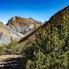 The west side of Mount Morrison viewed from below the saddle between Laurel Mountain (left) and Bloody Mountain (right).