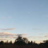 The evening sky over Blue Stem Trail