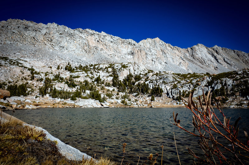 The trail ends at Ram Lake, an idyllic alpine lake great for a lunch break before heading back.