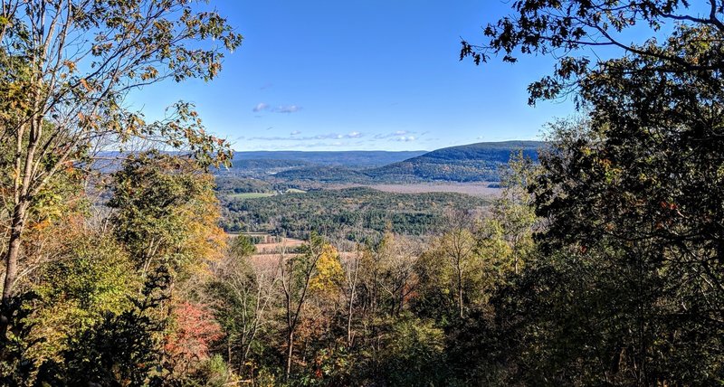 A autumn view of Canaan Mountain viewed from Prospect Mountain on the AT in northwest Connecticut