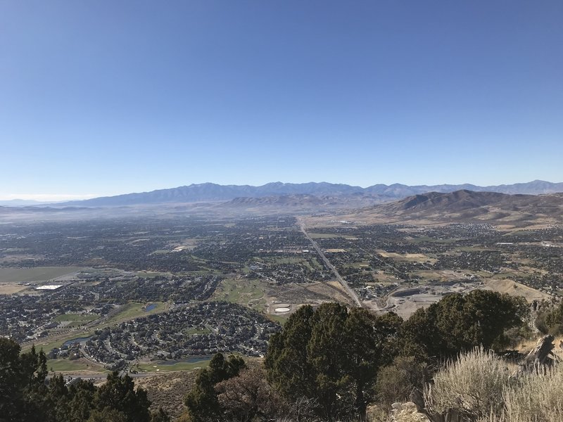 Halfway, looking west over Salt Lake valley.