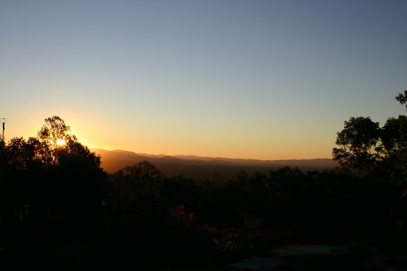 Sunrise at Cohutta Overlook