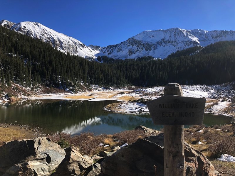 Williams Lake late October 2018.