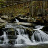 One of the many cascading falls as you descend Rose River Loop